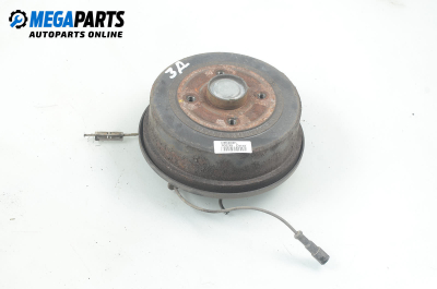 Achsschenkel radnabe mit bremstrommel for Opel Corsa C 1.2, 75 hp, hecktür, 3 türen, 2002, position: rechts, rückseite