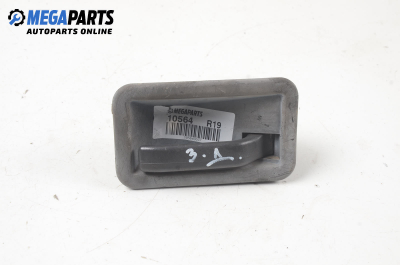 Inner handle for Renault 19 1.9 D, 64 hp, sedan, 5 doors, 1990, position: rear - right