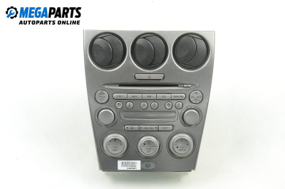 CD player and climate control panel for Mazda 6 2.0 DI, 136 hp, station wagon, 5 doors, 2004