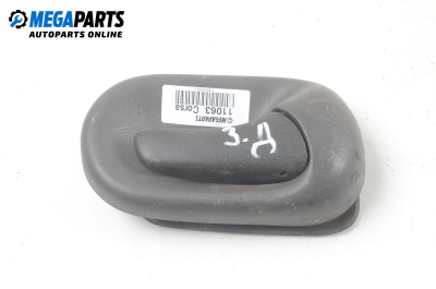 Inner handle for Opel Corsa B 1.5 D, 50 hp, hatchback, 5 doors, 1994, position: rear - right