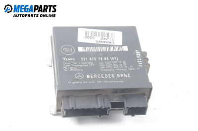 Trunk lid power control module for Mercedes-Benz S-Class W221 5.0, 388 hp, sedan, 5 doors automatic, 2006 № А 221 870 78 86