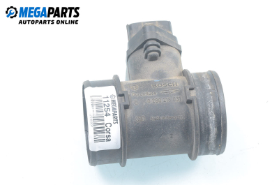 Air mass flow meter for Opel Corsa C 1.2, 75 hp, hatchback, 3 doors, 2003 № Bosch 0 280 218 031