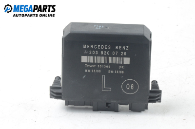 Door module for Mercedes-Benz C-Class 203 (W/S/CL) 2.2 CDI, 143 hp, sedan, 5 doors automatic, 2000 № А 203 820 07 26