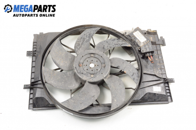 Radiator fan for Mercedes-Benz C-Class 203 (W/S/CL) 1.8 Kompressor, 143 hp, sedan automatic, 2002 № 885.001.955