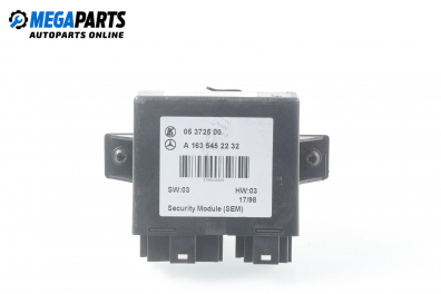 Module for Mercedes-Benz M-Class W163 3.2, 218 hp, suv automatic, 1999 № A 163 545 22 32