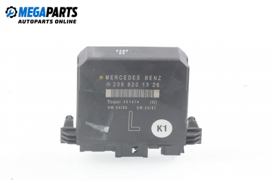 Door module for Mercedes-Benz CLK-Class 208 (C/A) 3.2, 218 hp, coupe automatic, 1998 № 208 820 13 26