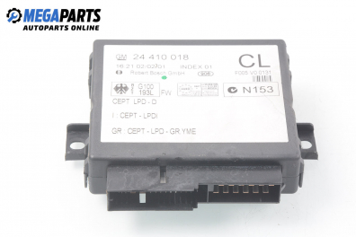 Central lock module for Opel Zafira A 1.6 16V, 101 hp, minivan, 2001 № 24 410 018