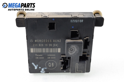 Door module for Mercedes-Benz E-Class 211 (W/S) 2.2 CDI, 122 hp, sedan automatic, 2003 № A 211 820 15 26