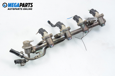 Fuel rail with injectors for Nissan Micra (K11C) 1.0 16V, 54 hp, hatchback automatic, 1999