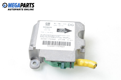 Airbag module for Opel Zafira A 2.0 16V DI, 82 hp, minivan, 1999 № Siemens 5WK4190