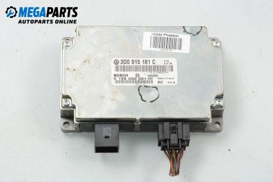 Module for Volkswagen Phaeton 5.0 TDI 4motion, 313 hp, sedan automatic, 2004 № Bosch 0 199 000 001 / 3D0 915 181 C