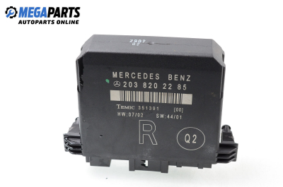 Door module for Mercedes-Benz C-Class 203 (W/S/CL) 2.7 CDI, 170 hp, station wagon, 2002 № 203 820 22 85