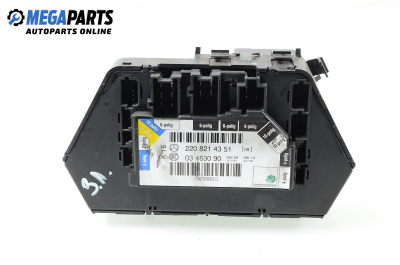 Door module for Mercedes-Benz S-Class W220 4.3, 279 hp, sedan automatic, 1999 № 220 821 43 51