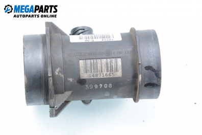 Air mass flow meter for BMW 3 (E36) 2.0, 150 hp, station wagon, 1997 № Siemens 5WK9 007