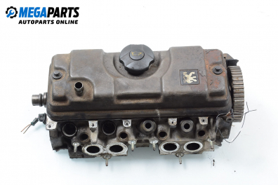 Engine head for Peugeot 206 1.4, 75 hp, hatchback, 1999