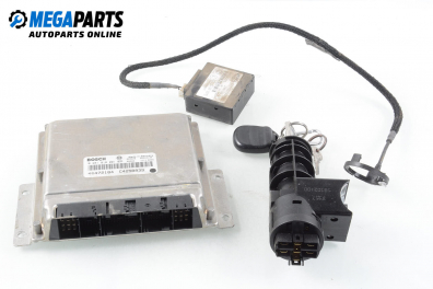 ECU incl. ignition key for Lancia Lybra 2.4 JTD, 135 hp, station wagon, 2000 № BOSCH 0 281 010 001