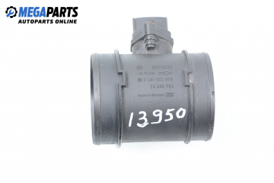 Air mass flow meter for Saab 9-5 Estate (YS3E) (10.1998 - 12.2009) 3.0 TiD, 177 hp, № Bosch 0 281 002 605