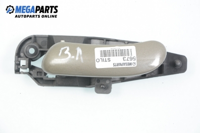 Inner handle for Fiat Stilo 1.6 16V, 103 hp, hatchback, 5 doors, 2003, position: rear - left