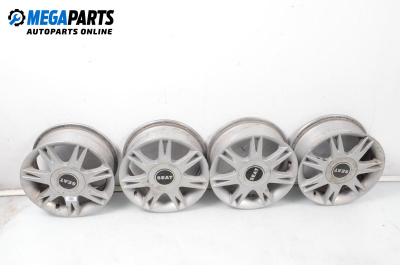 Alloy wheels for Seat Ibiza III Hatchback (02.2002 - 11.2009) 15 inches, width 6 (The price is for the set)