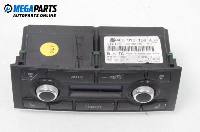 Bedienteil climatronic for Audi A8 Sedan 4E (10.2002 - 07.2010), № 4E0 919 158 A