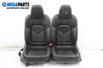 Leather seats with electric adjustment and heating for Porsche Cayenne SUV II (06.2010 - 05.2017), 5 doors