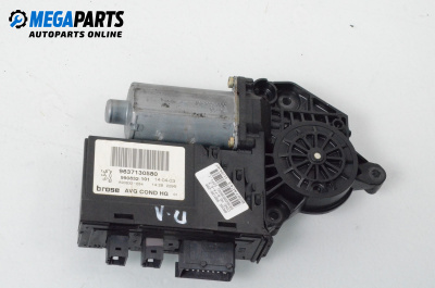 Motor macara geam for Peugeot 307 Hatchback (08.2000 - 12.2012), 5 uși, hatchback, position: stânga - fața, № 9637130580