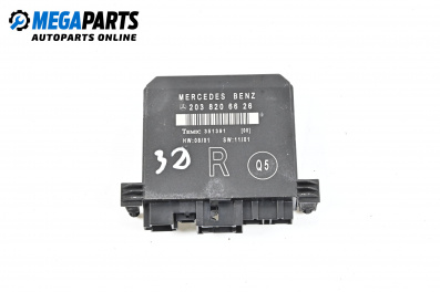 Steuermodul tür for Mercedes-Benz C-Class Estate (S203) (03.2001 - 08.2007), № А 203 820 66 26