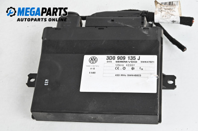 Modul schlüsselloses zugangssystem for Volkswagen Touareg SUV I (10.2002 - 01.2013), № 3D0 909 135 J