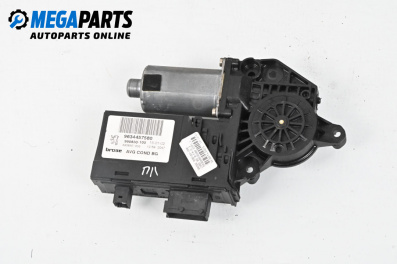 Motor macara geam for Peugeot 307 Hatchback (08.2000 - 12.2012), 5 uși, hatchback, position: stânga - fața, № 9634457580