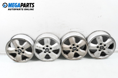 Alloy wheels for Hyundai Santa Fe I SUV (11.2000 - 03.2006) 16 inches, width 6.5 (The price is for the set)