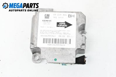 Airbag module for Opel Astra G Coupe (03.2000 - 05.2005), № GM09229304BH