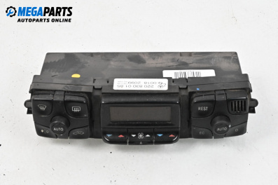 Air conditioning panel for Mercedes-Benz S-Class Sedan (W220) (10.1998 - 08.2005), № 2208300185