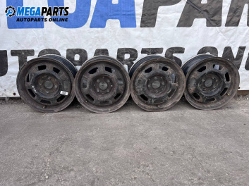 Steel wheels for Seat Ibiza II Hatchback (Facelift) (08.1999 - 02.2002) 14 inches, width 6, ET 38 (The price is for the set)