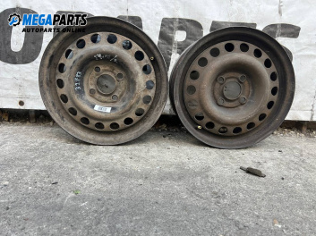 Steel wheels for Opel Astra F Hatchback (09.1991 - 01.1998) 14 inches, width 5.5 (The price is for two pieces)