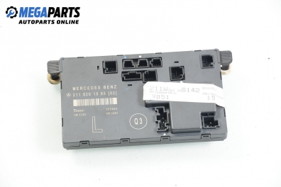 Door module for Mercedes-Benz E-Class 211 (W/S) 2.4, 177 hp, sedan automatic, 2005, position: front - left № 211 820 15 85