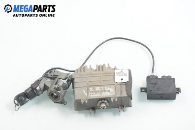 ECU incl. ignition key and immobilizer for Volkswagen Polo (6N/6N2) 1.4, 60 hp, hatchback, 5 doors, 1998 № 030 906 027 AA