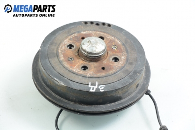 Butuc cu bielă și tambur for Opel Corsa D 1.2, 80 hp, 3 uși, 2009, position: dreaptă - spate