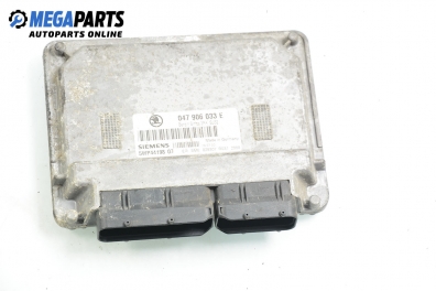 ECU for Skoda Fabia 1.4, 60 hp, hecktür, 5 türen, 2000 № 047 906 033 E / Siemens 5WP44198 07