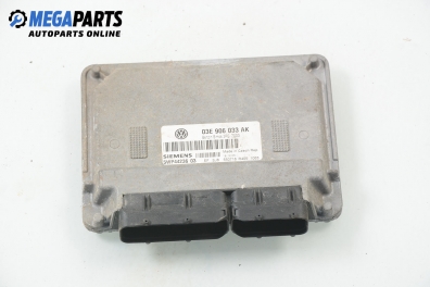 ECU for Volkswagen Polo (9N/9N3) 1.2 12V, 64 hp, hatchback, 5 doors, 2006 № 03E 906 033 AK / Siemens 5WP44236 03