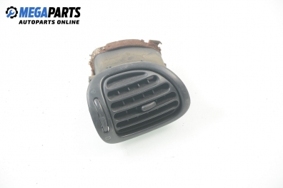 AC heat air vent for Peugeot 206 1.4 HDi, 68 hp, hatchback, 5 doors, 2002