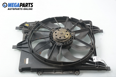 Radiator fan for Renault Clio II 1.4, 75 hp, sedan, 2004