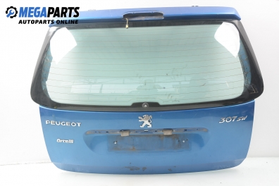 Boot lid for Peugeot 307 2.0 HDI, 90 hp, station wagon, 2002