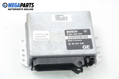 ECU for Opel Vectra A 2.0, 116 hp, sedan, 1991 № Bosch 0 261 200 376