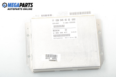 ESP+BAS module for Mercedes-Benz A-Class W168 1.4, 82 hp, 5 doors, 2000 № Bosch 0 265 109 477