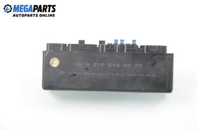 Fuse box for Mercedes-Benz E-Class 210 (W/S) 2.3, 150 hp, sedan, 1995 № A 210 540 04 72