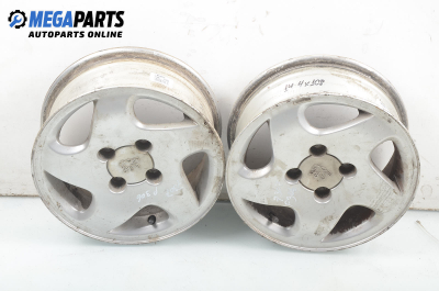 Alloy wheels for Peugeot 306 (1993-2001) 14 inches, width 6 (The price is for two pieces)