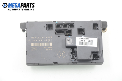 Door module for Mercedes-Benz E-Class 211 (W/S) 3.2 CDI, 204 hp, sedan automatic, 2004, position: front - left № A 211 820 81 85