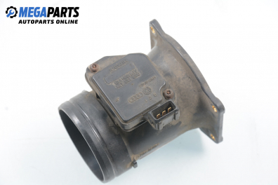 Air mass flow meter for Volkswagen Passat (B5; B5.5) 1.8, 125 hp, station wagon, 1997 № Hitachi AFH60-10B