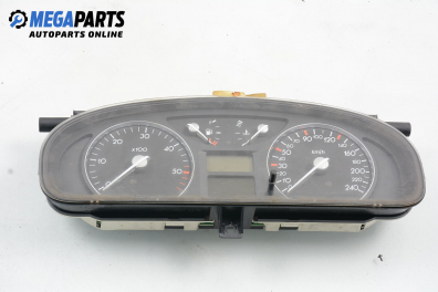 Instrument cluster for Renault Laguna II (X74) 1.9 dCi, 120 hp, hatchback, 2002