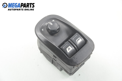 Window and mirror adjustment switch for Peugeot 306 1.4, 75 hp, hatchback, 5 doors, 2000